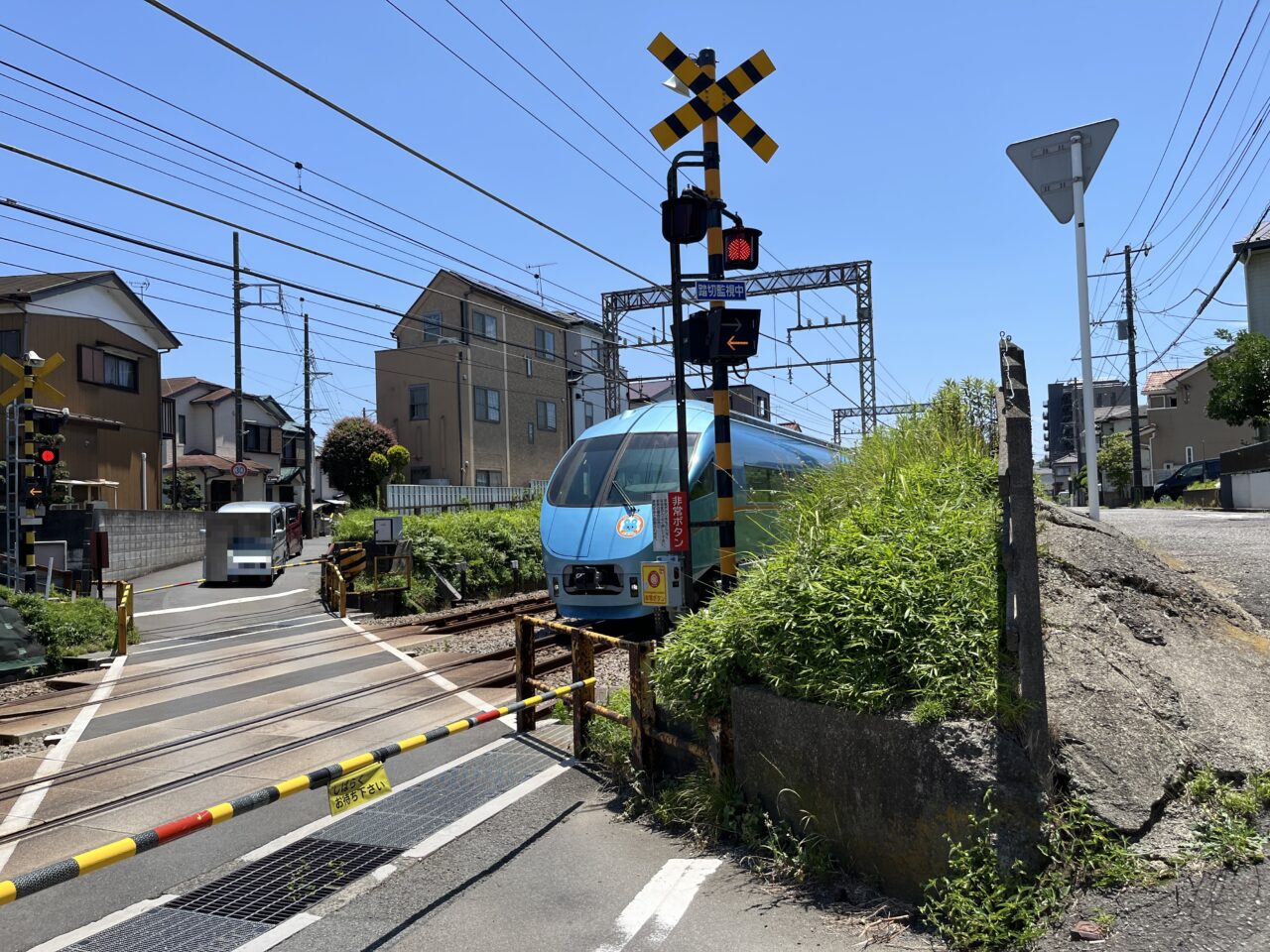福田にある踏切2
