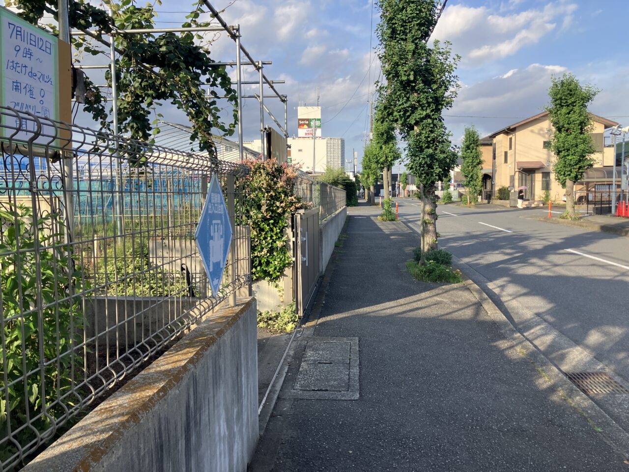 生鮮市場の隣